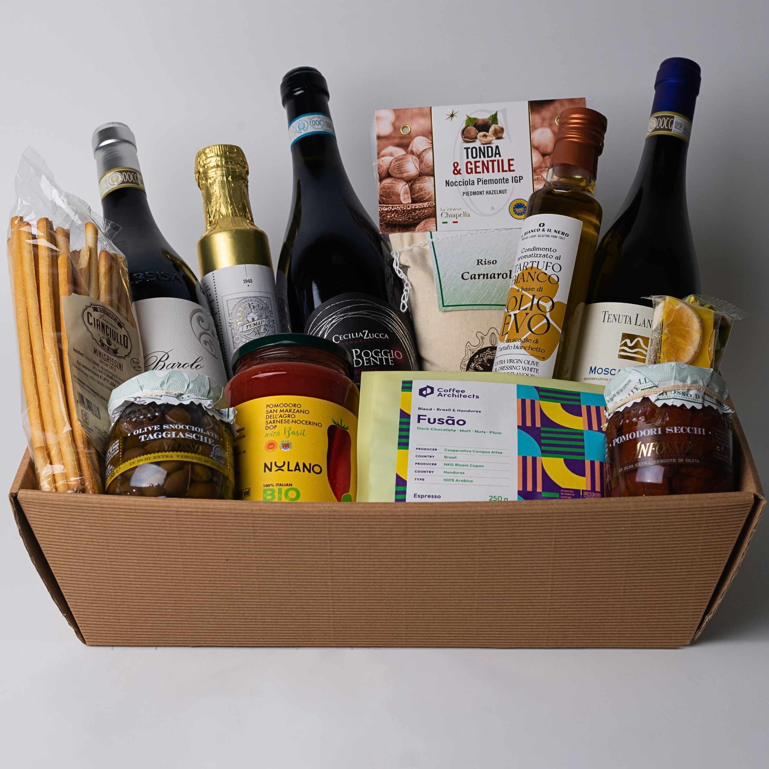 Geschenkkorb "Piemonte" Premium Auswahl - Il Bianco e Il Nero